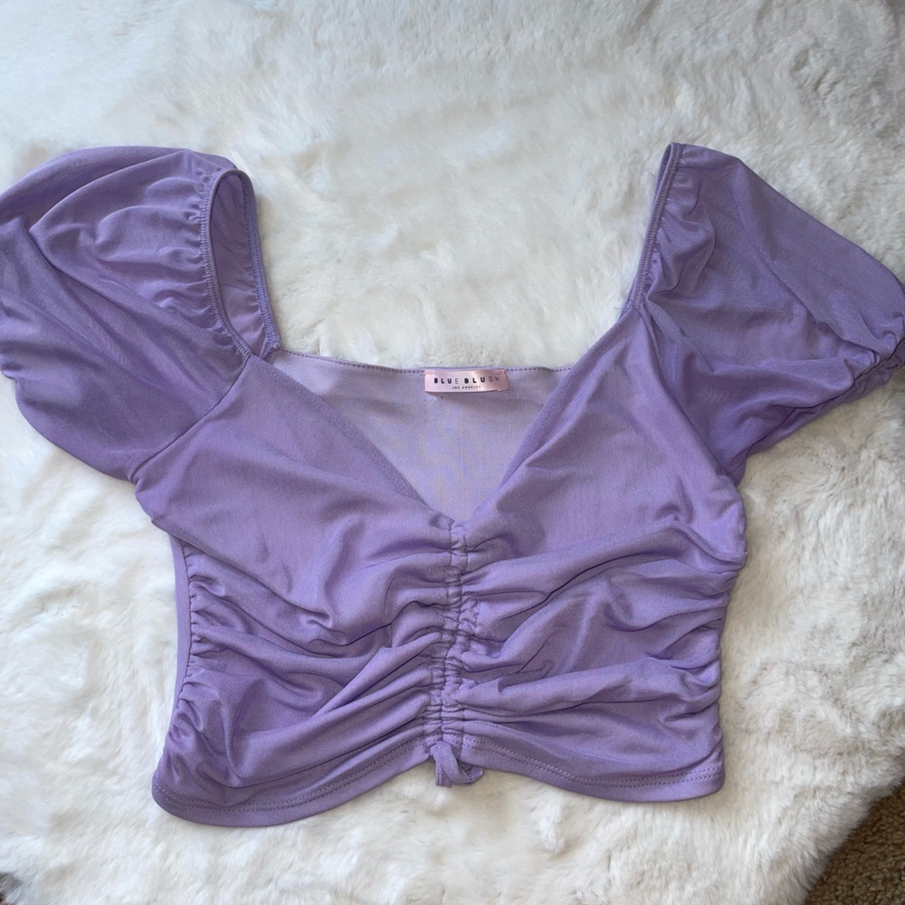 Purple going out crop top